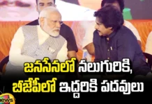 Four posts in Jana Sena and two posts in BJP,YCP, TDP, Janasena, BJP, Chandrababu, Pawan Kalyan, Jagan,