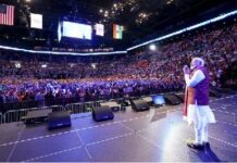 Prime Minister Modi Gives A New Definition To AI, New Definition To AI, Modi, Modi Met Indian Expatriates In Long Island, Naredhra Modi Us Tour, Prime Minister Modi Went To America For The Quad Conference, Modi Went To America, Quad Conference, Narendra Modi Us Visit Live, Warm Welcome For Pm Modi, Modi Meets Top Us Tech Leaders, America, Biden, Kamala Harris, Donald Trump, USA, America Elections, US Elections 2024, US Political News, Political News, Mango News, Mango News Telugu