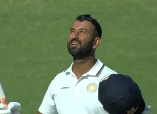 Cheteshwar Pujara Broke Brian Laras Record, Brian Laras Record Break, Cheteshwar Pujara Record Break, Cheteshwar Pujara Records, Cheteshwar Pujara News Record, Cheteshwar Pujara, Pujara Breaks Lara Record, Pujara Double Hundred, Team India, Cricket, Latest Cricket News, Cricket Live Updates, India, BCCI, Sports News, Sports Live Updates, Mango News, Mango News Telugu
