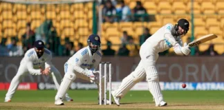 New Zealand Test Win In India After 36 Years, New Zealand Test Win In India, New Zealand Win, After 36 Years New Zealand Win, Bangalore Test, Ind Vs Nz, Indian Team Lost To New Zealand In The First Test Match, New Zeland Won, Border Gavaskar Trophy, Chinnaswamy Stadium, Icc Test World Championship, Ind Vs Nz, Ind Vs Nz Test Series, Cricket, Latest Cricket News, Cricket Live Updates, India, BCCI, Sports News, Sports Live Updates, Mango News, Mango News Telugu