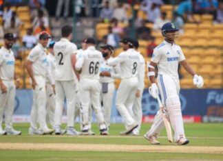 Team Indias Lowest Score At Home In Tests, Team Indias Lowest Score, Lowest Score At Home In Tests, Lowest Tests Score, Indias Lowest Tests Score, New Zealand, Team India, Team India Bowled Out For 46 Runs, Border Gavaskar Trophy, Chinnaswamy Stadium, Icc Test World Championship, Ind Vs Nz, Ind Vs Nz Test Series, Cricket, Latest Cricket News, Cricket Live Updates, India, BCCI, Sports News, Sports Live Updates, Mango News, Mango News Telugu