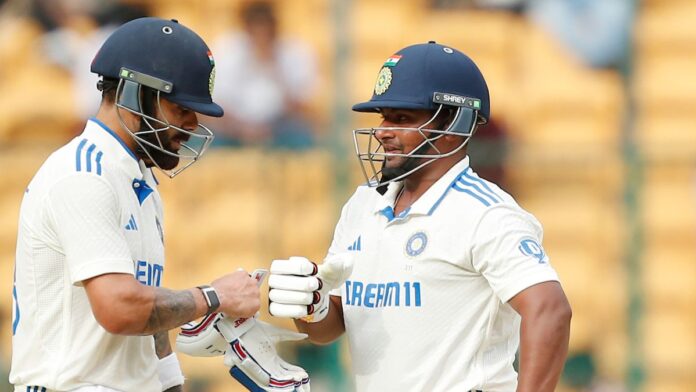Team India Is Giving A Bold Answer To The Kiwis, A Bold Answer To The Kiwis, Team India Is Giving A Bold Answer, Team India Bold Answer, 1St Test, 1St Test Playing Against New Zealand, Ind Vs Nz, Kohli, Sarfaraz Khan, Border Gavaskar Trophy, Chinnaswamy Stadium, Icc Test World Championship, Ind Vs Nz, Ind Vs Nz Test Series, Cricket, Latest Cricket News, Cricket Live Updates, India, BCCI, Sports News, Sports Live Updates, Mango News, Mango News Telugu