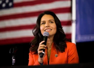 Tulsi Gabbard On Donald Trumps Team, Donald Trumps Team, Donald Trump, Tulsi Gabbard, Tulsi Gabbard Of Indian Origin Is A Big Responsibility, Tulsi Gabbard Cabinet Position, Donald Trump Cabinet, Trump Cabinet Picks, Who is Tulsi Gabbard, President Of The United States, US Elections, America, Kamala Harris, Donald Trump, USA, America Elections, US Elections 2024, US Political News, Political News, Mango News, Mango News Telugu