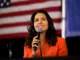 Tulsi Gabbard On Donald Trumps Team, Donald Trumps Team, Donald Trump, Tulsi Gabbard, Tulsi Gabbard Of Indian Origin Is A Big Responsibility, Tulsi Gabbard Cabinet Position, Donald Trump Cabinet, Trump Cabinet Picks, Who is Tulsi Gabbard, President Of The United States, US Elections, America, Kamala Harris, Donald Trump, USA, America Elections, US Elections 2024, US Political News, Political News, Mango News, Mango News Telugu