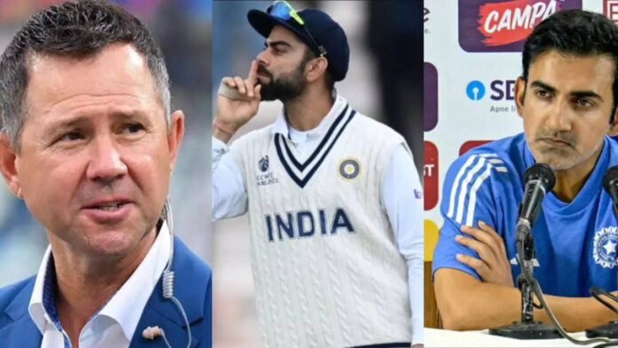 Gambhir Forgets To Be A Head Coach And Talks About Ricky Potting, Gambhir Forgets To Be A Head Coach, Talks About Ricky Potting, Team India Head Coach, Head Coach, Border Gavaskar Trophy, Goutham Gambir, Ricky Ponting, Virat Kohli, Border Gavaskar Trophy, Icc Test World Championship, Cricket, Latest Cricket News, Cricket Live Updates, India, BCCI, Sports News, Sports Live Updates, Mango News, Mango News Telugu