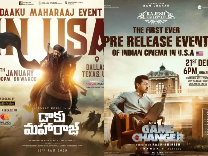 Importance Of Telugu Films Overseas More Buzz For Telugu Films With Grand Events, Importance Of Telugu Films, Telugu Films In Overseas, More Buzz For Telugu Films, Telugu Films Overseas Buzz, More Buzz For Telugu Films With Grand Events, Daaku Maharaj, Game Changer, Pushpa Raj, Ram Charn Tej, Tollywood, Tollywood News, Tollywood Latest News, Tollywood Updates, Live Updates, Breaking News, Headlines, Live News, Mango News, Mango News Telugu