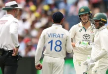 Aggressive Kohli Faces ICC Action Fine And Demerit Point Add To Woes, Demerit Point Add To Woes, Aggressive Kohli Faces ICC Action Fine, ICC Action Fine, Kohli Faces ICC Fine, Fine To Kohli, Border Gavaskar Trophy 2024, ICC Demerit Points, Kohli Aggression Debate, Sam Constas Controversy, Virat Kohli Fined, World Test Championship Race, India Vs Australia, Team India, Austarlia, Test Cricket, WTC Final, Border Gavaskar Trophy, IND Vs AUS, IND Vs AUS Test Series, Cricket, Latest Cricket News, Cricket Live Updates, India, BCCI, Sports News, Sports Live Updates, Mango News, Mango News Telugu