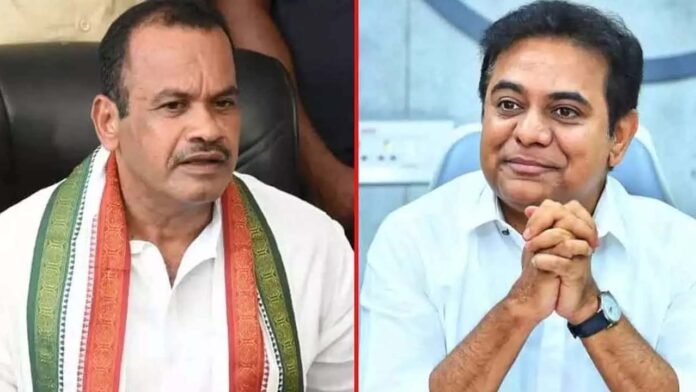 Formula E Racing Case Minister Komatireddys Shocking Comments KTR To Face Jail For 7 Years Without Bail, Formula E Racing Case, Minister Komatireddys Shocking Comments KTR, KTR To Face Jail For 7 Years Without Bail, ACB Investigation on KTR, BRS vs Congress, KTR Formula E Case, Minister Komatireddy Comments, Telangana Politics, Hyderabad Live Updates, Latest Hyderabad News, Telangana, TS Politics, TS Live Updates, Political News, Mango News, Mango News Telugu