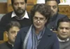 Priyanka Gandhis Fiery Speech In Parliament Attacking The Constitution Betting The Nations Wealth, Priyanka Gandhi Fiery Speech, Fiery Speech In Parliament, Nations Wealth, Adani Controversy, Constitution Debate, Opposition Vs Nda, Parliament Speech, Priyanka Gandhi, Winter Parlamentary Sessions, One Nation One Election Bill, One Election Bill, Parlament Meetings, Winter Sessions, Parlament, National News, India, Congress, BJP, PM Modi, Live Updates, Breaking News, Live News, Mango News, Mango News Telugu