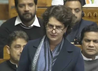 Priyanka Gandhis Fiery Speech In Parliament Attacking The Constitution Betting The Nations Wealth, Priyanka Gandhi Fiery Speech, Fiery Speech In Parliament, Nations Wealth, Adani Controversy, Constitution Debate, Opposition Vs Nda, Parliament Speech, Priyanka Gandhi, Winter Parlamentary Sessions, One Nation One Election Bill, One Election Bill, Parlament Meetings, Winter Sessions, Parlament, National News, India, Congress, BJP, PM Modi, Live Updates, Breaking News, Live News, Mango News, Mango News Telugu