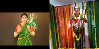 New Look For Telangana Thalli, Telangana Thalli, Telangana Thalli Statue New Look, Telangana Thalli Statue Modified, Modified Telangana Thalli Statue, Telangana Thalli Statue, Telangana Thalli Statue Going Viral On Social Media, Hyderabad Live Updates, Latest Hyderabad News, CM Revanth Reddy, Telangana, TS Politics, TS Live Updates, Political News, Breaking News, Headlines, Live News, Mango News, Mango News Telugu