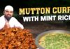 మటన్ కర్రీతో మింట్ రైస్.. ఇదో అద్భుతమైన కాంబినేషన్.. Mutton Curry With Mint Rice