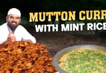Mutton Curry With Mint Rice