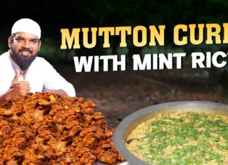 Mutton Curry With Mint Rice