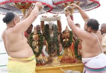 Srivari Snapana Thirumanjanam At Maha Kumbh Mela A Spiritual Spectacle On Ganga Banks, Srivari Snapana Thirumanjanam, Maha Kumbh Mela A Spiritual Spectacle On Ganga Banks, Devotee Services, Maha Kumbh Mela, Spiritual Celebrations, Srivari Rituals, TTD Events, Kumbh Mela, Kumbh Mela A Grand Festival, Maha Kumbh Mela Prayagraj 2025, Maha Kumbh Mela 2025,Ganga, Godavari, Kaveri, Prayagraj, Tungabhadra, Yamuna, India, National News, Live Updates, Breaking News, Headlines, Live News, Mango News, Mango News Telugu