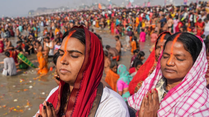 Do You Know How Many People Bathed On The New Moon Day Of Mauni, Holy Dip On Mauni Amavasya Day, Mauni Amavasya 2025, People Bathed On The New Moon Day Of Mauni?, Spiritual Path, Maha Kumbh Mela, Naga Saints, Prayagraj, Kumbh Mela, Kumbh Mela A Grand Festival, Maha Kumbh Mela Prayagraj 2025, Maha Kumbh Mela 2025,Ganga, Godavari, Kaveri, Prayagraj, Tungabhadra, Yamuna, India, National News, Live Updates, Breaking News, Headlines, Live News, Mango News, Mango News Telugu