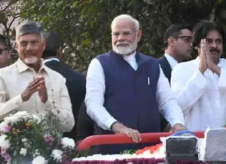 a new era of development in andhra pradesh pm modi cm chandrababu and dy cm pawan kalyan unite, new era of development in andhra pradesh,pm modi, cm chandrababu , dy cm pawan kalyan, pm modi cm chandrababu and dy cm pawan kalyan unite, AP Live News, Live Updates, Headlines, Breaking News, Highlights, Mango News, Mango News Telugu