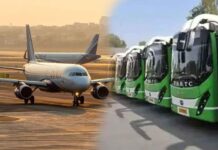 No More Expensive Cabs RTC Launches New Pushpak Services To Shamshabad Airport, New Pushpak Services To Shamshabad Airport, New Pushpak Services, No More Expensive Cabs, RTC Launches New Pushpak Services, Affordable Travel, Airport Connectivity, Hyderabad News, Public Transport, RTC Services, Shamshabad, Shamshabad Airport, Hyderabad Live Updates, Latest Hyderabad News, Telangana, TS Live Updates, Political News, Live Updates, Breaking News, Headlines, Live News, Mango News, Mango News Telugu