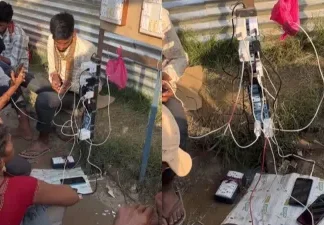 కుంభ మేళాలో కుర్రాడి స్మార్ట్ ఐడియా.. ఫోన్ ఛార్జింగ్తో లక్షల్లో ఆదాయం! Young Entrepreneur At Kumbh Mela Earning Lakhs With A Phone Charging Business, Young Entrepreneur At Kumbh Mela Earning Lakhs, Young Entrepreneur At Kumbh Mela, Phone Charging Business At Kumbh Mela, Kumbh Mela 2025, Mobile Charging Service, Startup Innovation, Viral Business Idea, Young Entrepreneur, Naga Sadhus, Poorna Kumbh, Aghoras, Devotees, Holy Dips, Maha Kumbh Mela, Naga Saints, Prayagraj, Kumbh Mela, Kumbh Mela A Grand Festival, Maha Kumbh Mela Prayagraj 2025, Maha Kumbh Mela 2025,Ganga, Godavari, Kaveri, Prayagraj, Tungabhadra, Yamuna, India, National News, Live Updates, Breaking News, Headlines, Live News, Mango News, Mango News Telugu