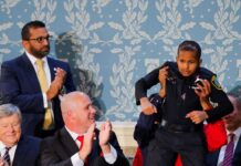 Trumps Sensational Decision 13 Year Old Boy Appointed As US Secret Service Agent, Trumps Sensational Decision US Secret Service Agent, DJ Daniel, During A Congress Joint Session, Republican Members Applauded The Decision, Survived A Rare Form Of Cancer After A Tough Battle, Trump Announced The Appointment Of A 13 Year Old Boy As A Us Secret Service, Trump, New York, America, USA, America News, America Live Updates, National News, International News, Live Updates, Breaking News, Headlines, Live News, Mango News, Mango News Telugu