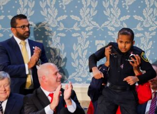 Trumps Sensational Decision 13 Year Old Boy Appointed As US Secret Service Agent, Trumps Sensational Decision US Secret Service Agent, DJ Daniel, During A Congress Joint Session, Republican Members Applauded The Decision, Survived A Rare Form Of Cancer After A Tough Battle, Trump Announced The Appointment Of A 13 Year Old Boy As A Us Secret Service, Trump, New York, America, USA, America News, America Live Updates, National News, International News, Live Updates, Breaking News, Headlines, Live News, Mango News, Mango News Telugu