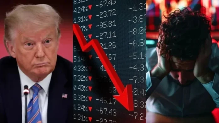 Stock Market Crash Sensex Plunges Over 3900 Points Amid Global Uncertainty,Global Recession Fears,Pharma Stocks,Sensex Fall,Stock Market Crash,Trump Tariffs,America,Donald Trump,Mango News,Mango News Telugu,National News,Global News,World News,USA,US,Donald Trump News,Donald Trump Latest News,Donald Trump Tariff Live Updates,Donald Trump Tariff Updates,Donald Trump Tariff,President Trump,President Donald Trump,US President Donald Trump,Stock Market,Stock Market Crash Sensex,Sensex Today,Stock Market LIVE Updates,Sensex crashes over 3900 points,Sensex Crashes Over 3900 Points,Stock Market Updates,Stock market crash,Sensex Today,Stock Market Crash News,Sensex,Nifty crash,US tariffs,tariffs,Nifty