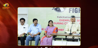 AP CM Chandrababu Felicitates Cyclone Montha Warriors With Certificates