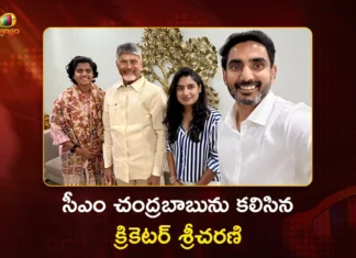 CM Chandrababu Naidu Felicitate World Cup Star Shree Charani