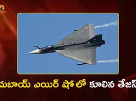 Dubai Air Show Indian LCA Tejas Goes Down During Aerobatic Display