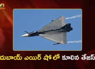 Dubai Air Show Indian LCA Tejas Goes Down During Aerobatic Display