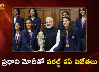 India’s World Cup-Winning Women’s Team Meets PM Modi
