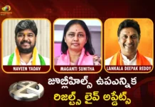 జూబ్లీహిల్స్ ఉపఎన్నిక: కౌంటింగ్ ప్రారంభం, రిజల్ట్స్ లైవ్ అప్డేట్స్ Jubilee Hills By-Poll Counting Begins, Cong, BRS and BJP Await Final Result