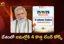 Modi Govt Launches Four New Labour Codes, Replacing 29 Old Laws From Today