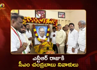 AP CM Chandrababu Naidu Offers Floral Tribute to NTR Raju at Tirupati