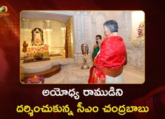 AP CM Chandrababu Naidu Visits Ayodhya Ram Mandir to Perform Special Poojas