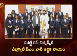 AP Dy CM Pawan Kalyan Honors Blind Women's Cricket World Cup Winners with Rs.84 Lakh Aid