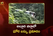 Alluri District Bus Skids into Gorge, 10 Passengers Lost Lives and 20 Injured