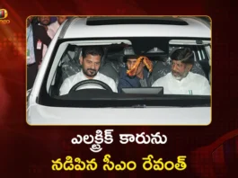 CM Revanth Reddy Unveils and Test-Drives Olectra’s New Electric Car at Telangana Rising Global Summit