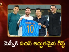 GOAT India Tour Sachin Tendulkar Gifts Lionel Messi 2011 World Cup Jersey