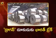 India Imposes Three-Year Tariffs, Targets China's Cheap Steel