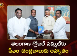 Minister Komatireddy Venkat Reddy Meets AP CM Chandrababu To Invite For Telangana Global Summit
