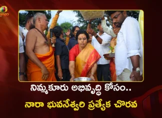 Nara Bhuvaneswari Launches Several Developmental Works at Nimmakuru Today