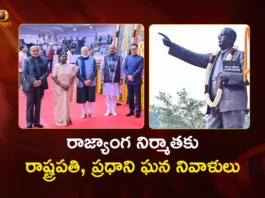 President Murmu, PM Modi, VP Radhakrishnan Pay Floral Tributes to Dr. BR Ambedkar at Parliament