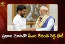 Telangana CM Revanth Reddy Meets PM Modi To Invite Telangana Rising Global Summit