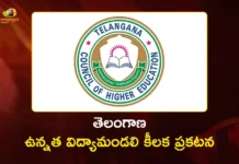 Telangana Higher Education Council Announces Dates For 8 Common Entrance Tests