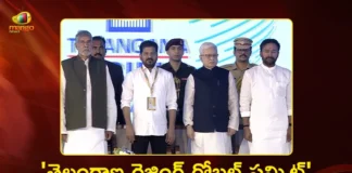 Telangana Rising Global Summit Governor Jishnu Dev Varma Launches Event With CM Revanth Reddy