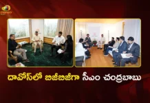 CM Chandrababu Davos Tour Key Investment Talks With IBM, Google CEOs Today