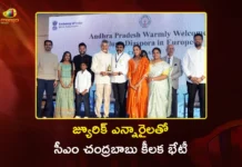 CM Chandrababu Gets Grand Welcome in Zurich, Assures NRI Investors