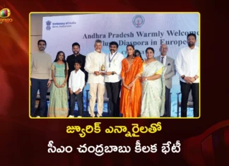 CM Chandrababu Gets Grand Welcome in Zurich, Assures NRI Investors