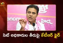 Former Minister KTR Fires on SIT Police Over Way of Issuing Notice to BRS Chief KCR